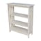 International Concepts Mission Shelf Unit, 3 Tier, Unfinished SH-3630M - alternate 1